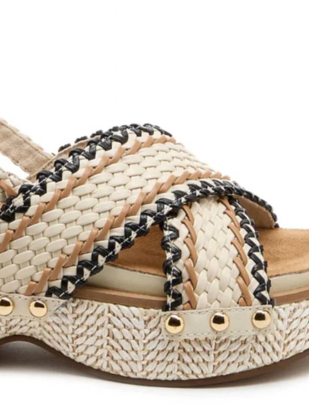 Kelsi Dagger Brooklyn Woven Platform Sandals - Size 9.5